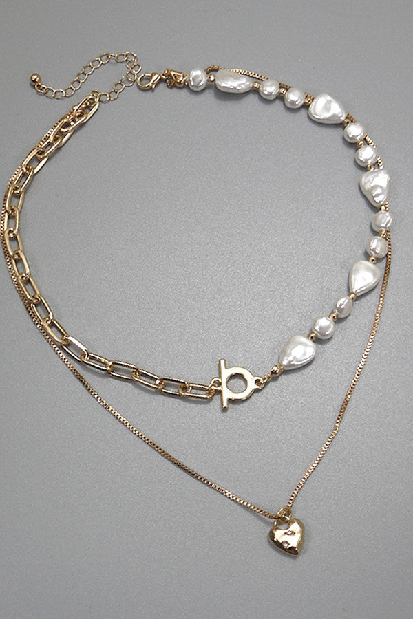 HEART LAYERED NECKLACE