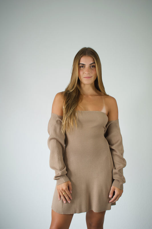 ALANA MOCHA DRESS